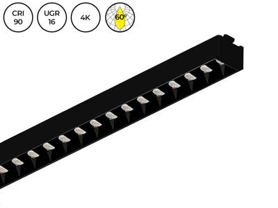 ALYCE LED modul 1164 mm. UGR<16. SORT/SORT. 3000k. 60° CRI>90