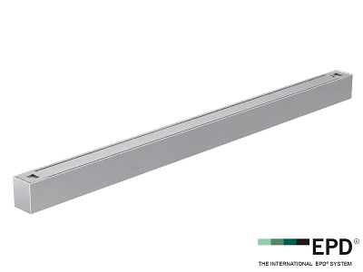 LED SQUARE armatur GRÅ. 40W. 3XCCT. UGR<19. 120 cm.