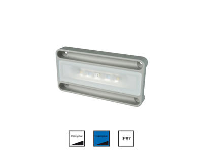 Nevis. hvid/blå dim påb.10-30v