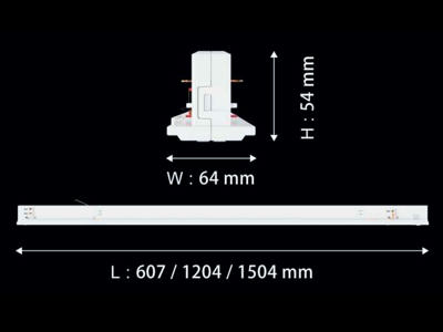 Intrack driver 35W – sort/hvid – DALI/ikke-dæmpbar