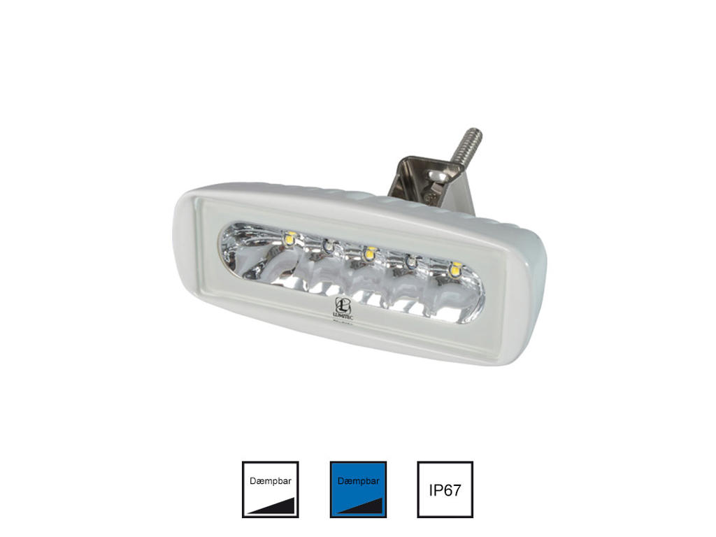 Dækslys hvid/blå dim på.10-30v