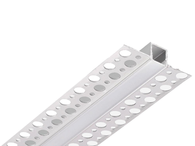 Indbygn. alu-skinne for LED strip. 180 cm. inkl. matteret cover
