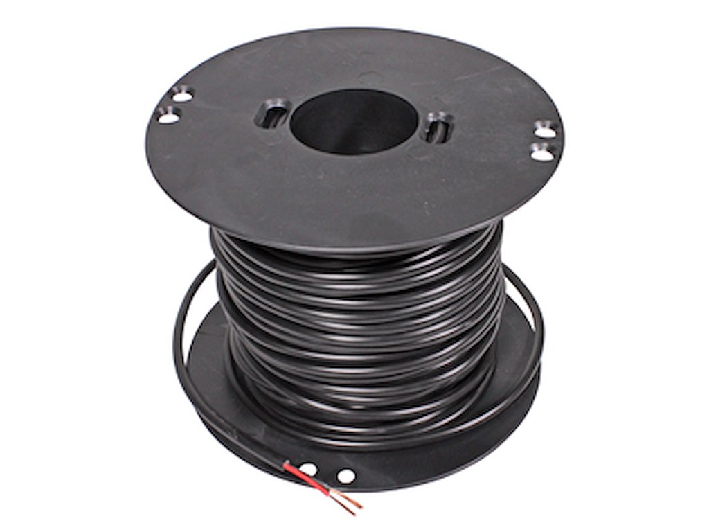 Kabel 2x0.75 sort. rund 50 m