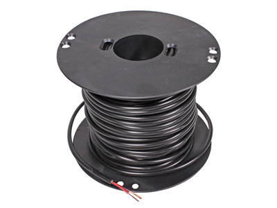 Kabel 2x0.75 sort. rund 50 m