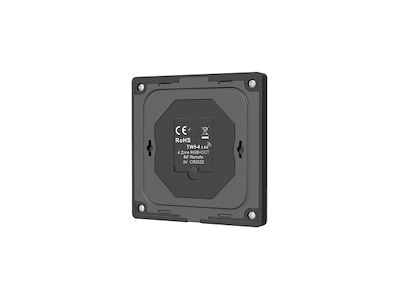 Fjernbetjeningspanel 2.4GHz for RGB+CCT 4 zoner styring og dæmp. Sort