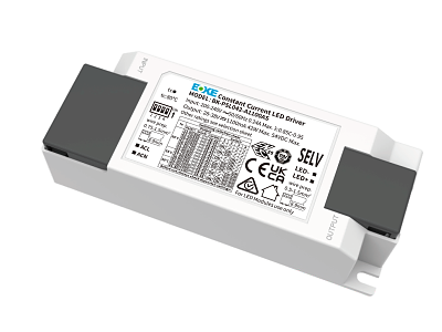 BOKE driver ON/OFF 230V AC/28-42V DC. 500-1100 mA (dip) max 42W