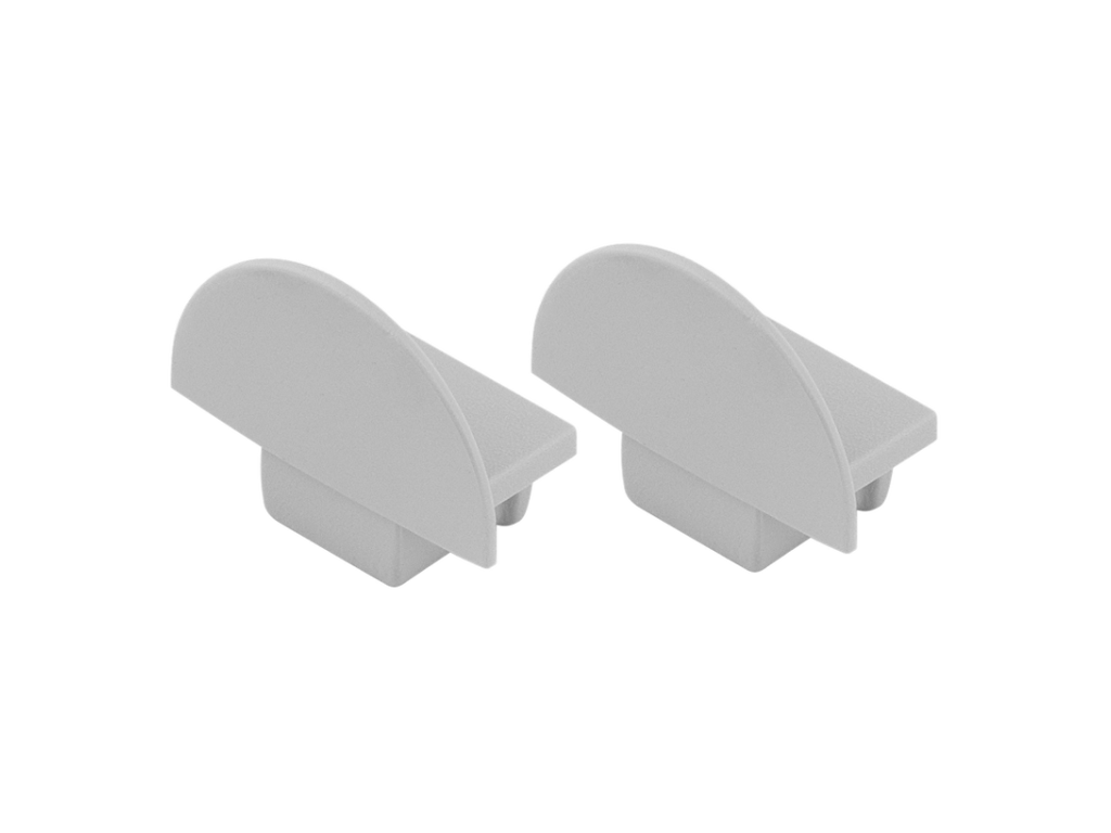 Endestykke sæt til APK206 (2 stk.) 1m/hul 1u/hul GRÅ