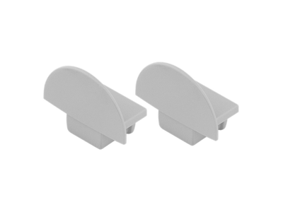 Endestykke sæt til APK206 (2 stk.) 1m/hul 1u/hul GRÅ