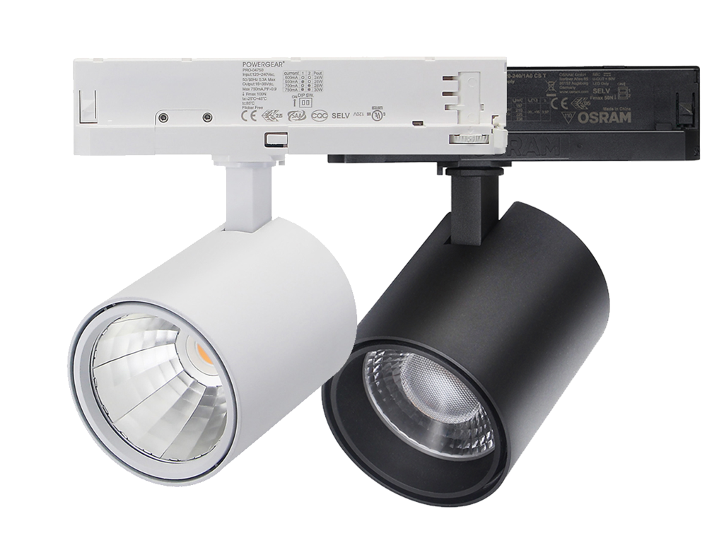 LED In-track skinnespot 30W DALI – WW