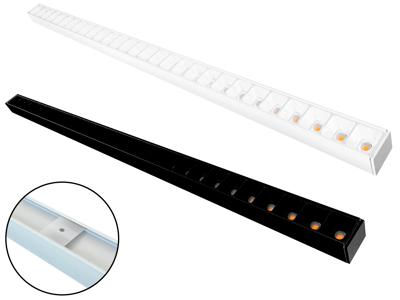 LED lysskinne UGR påbygning for Troldtek/træbeton. 60 cm