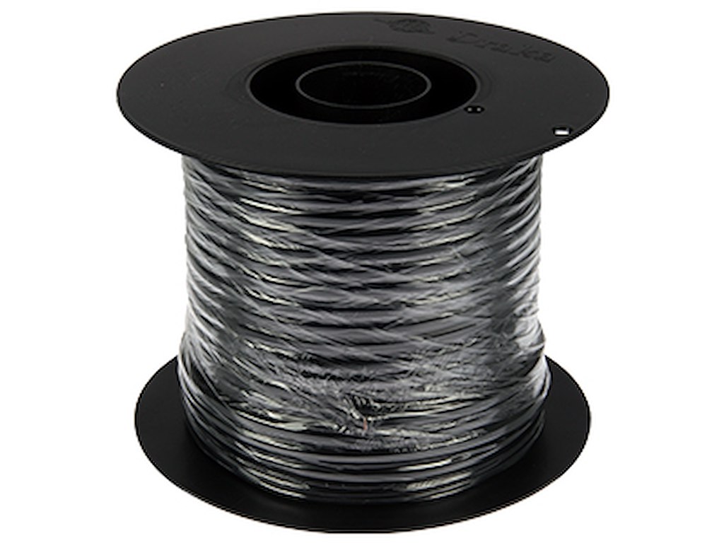 Kabel 2x2.5 sort rund 50 meter