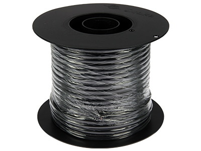 Kabel 2x2.5 sort rund 50 meter