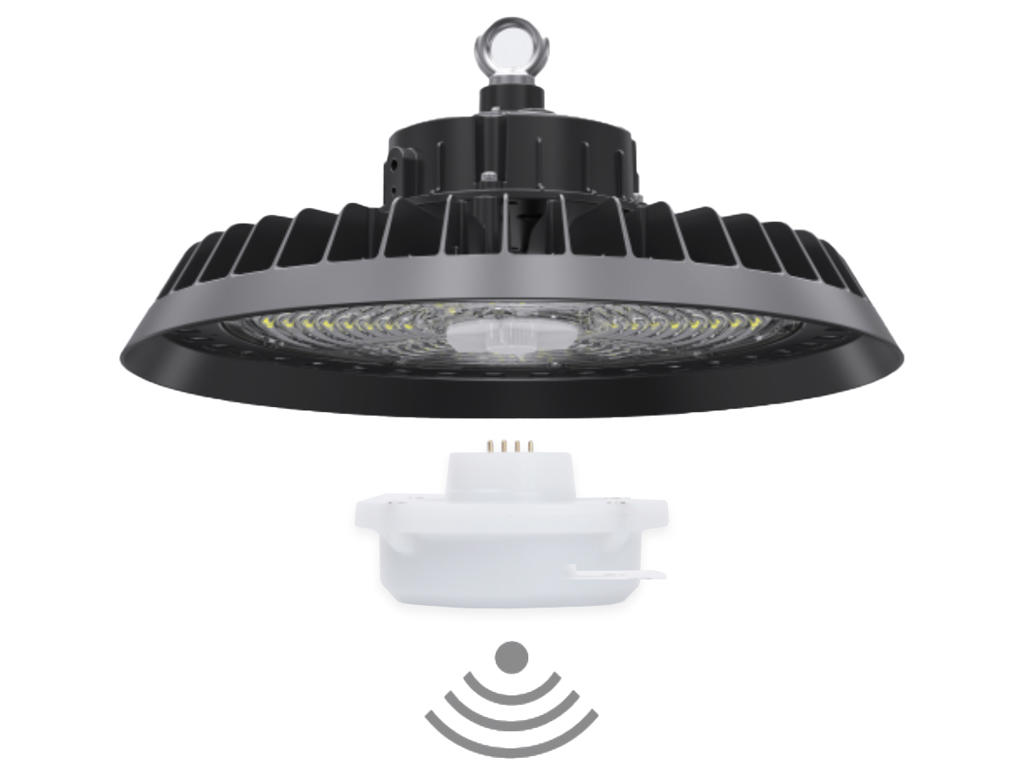 Plug-in MW bevægelse- og skumringssensor (HOMA / 4-pin) for high-bay