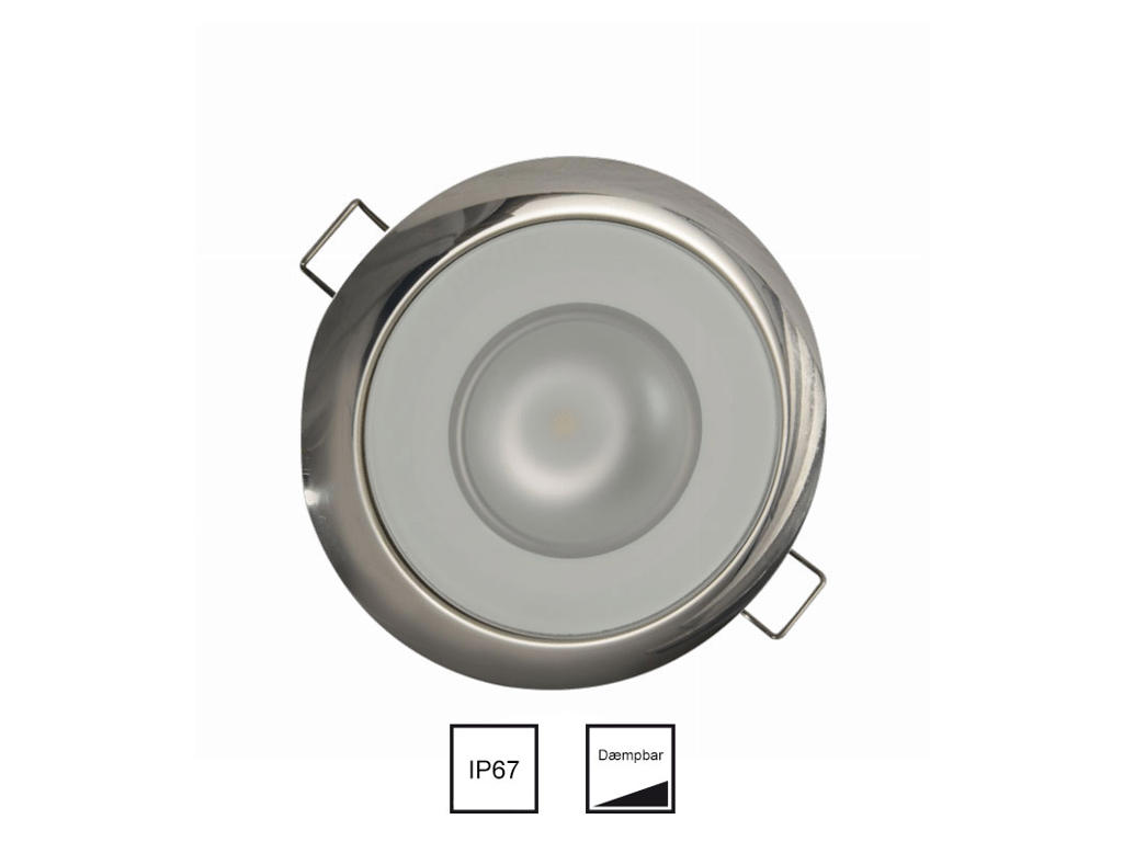 Downlight varm 10-30v dim crom