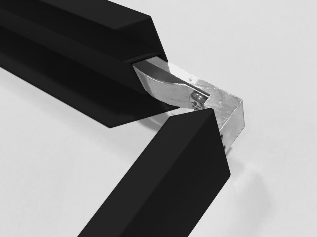 Click påbygningsramme 30x30 panel (sort)