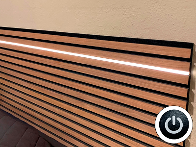 LAMEL-LED G2 SORT plug'n play pakke 2x240 cm. lys og tilslutning INKL. touch-dæmper