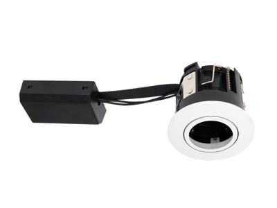 PureLED downlight for GU10. inde/udendørs. hvid. Ø:88mm.