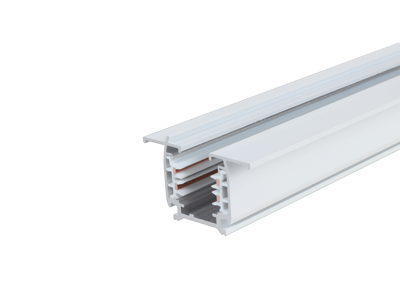Indbygnings Track Rail 1,5 m 3-faset – hvid