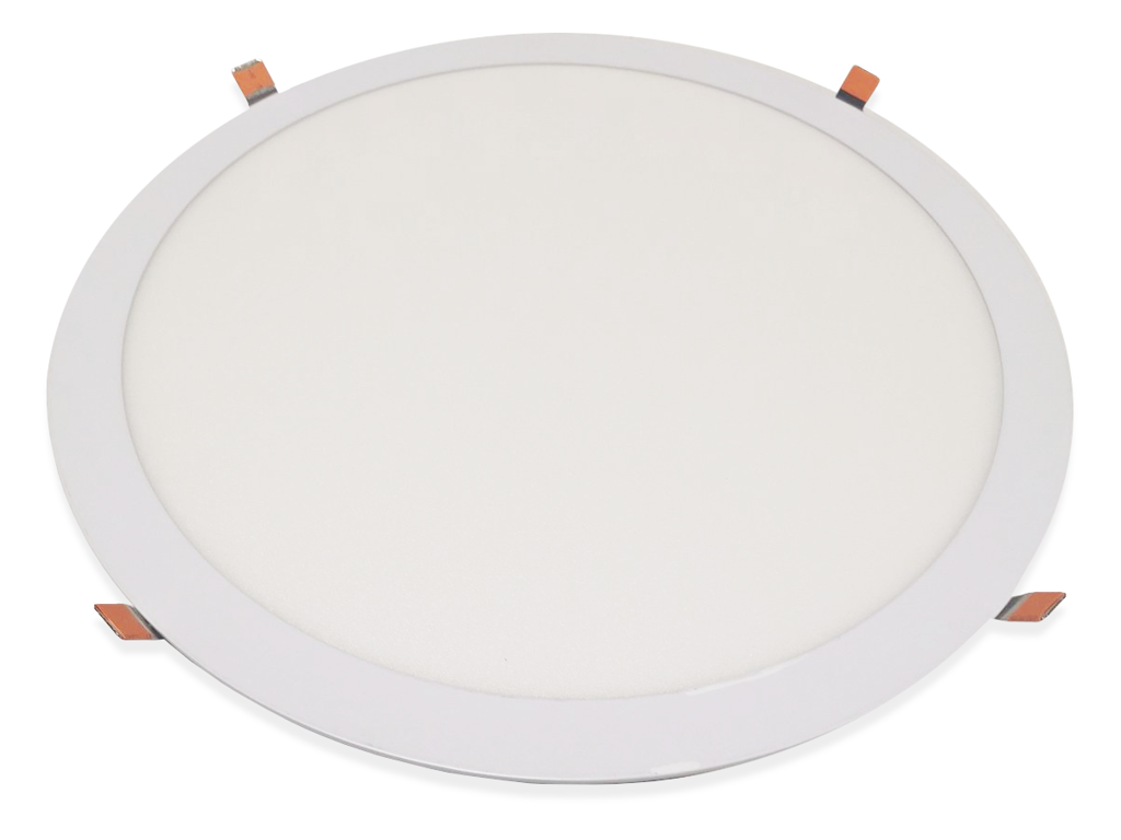 LED TrueColor indbygningspanel ø:400mm. 30W. NW