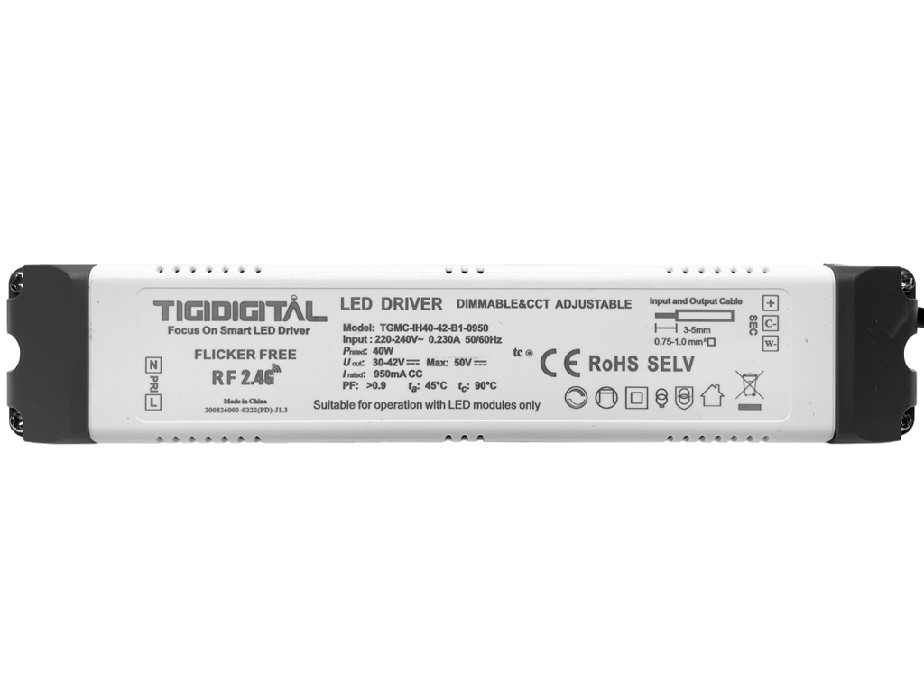 Driver for CCT LED-panel. CC 900/950mA