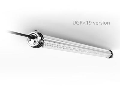 TIGHT-LUX LED armatur 150 cm. UGR19 50W. WW. DALI dæmpbar