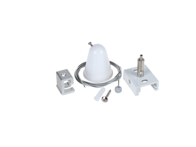 Wire-ophængssæt til track-skinner – hvid – wirelængde 1,5 m